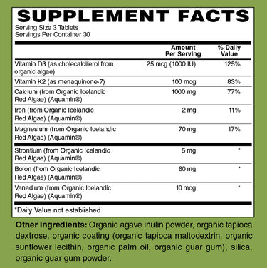 Certified Organic Whole Food Plant Calcium